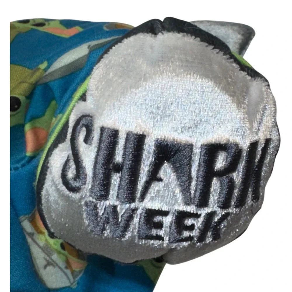 Build A Bear Shark Week 35th Anniversary Groggy Baby Yoda PJ Mando Sound Box